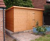 10' x 6' Pent Security Shed